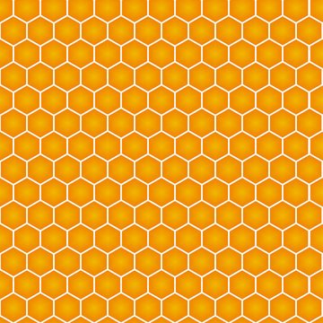 Vector Honeycomb Seamless Pattern