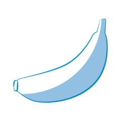 banana fruit icon over white background vector illustration