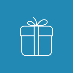 gift box icon with bow.