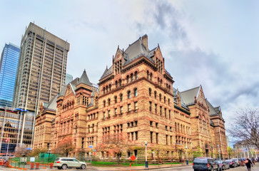 The Old City Hall, a Romanesque civic building and court house in Toronto, Canada