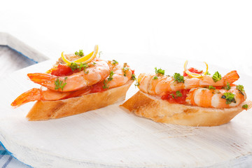 Delicious shrimp starters