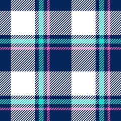 Fototapeta premium Plaid seamless pattern vector