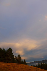 Dusk over the mountains