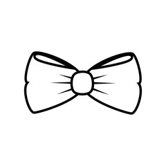 Decorative bow isolated icon vector illustration graphic design