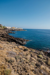 Scenic coastline landscape in tenerife, Canary islands, Spain.