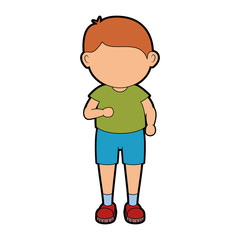 boy running cartoon icon vector illustration graphic design