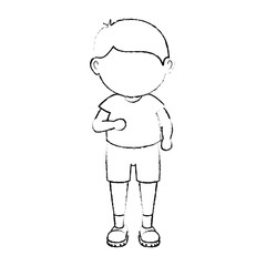 avatar boy icon over white background vector illustration