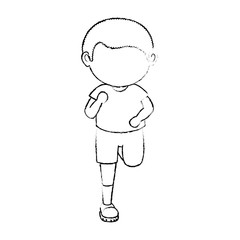 avatar boy icon over white background vector illustration