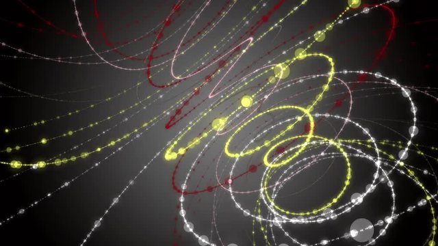 Fantastic animation with particle stripe object in slow motion, 4096x2304 loop 4K