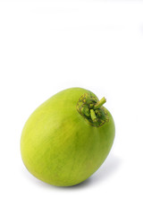 Nice green coconut fruit isolated