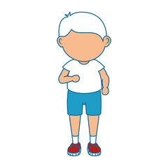 avatar boy icon over white background vector illustration