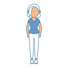 avatar woman icon over white background colorful design vector illustration