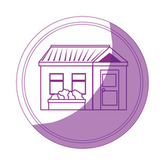 isolated home building icon vector graphic illustration