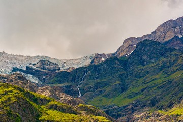 Obraz na płótnie Canvas Zermatt panorama, Swiss ski resort