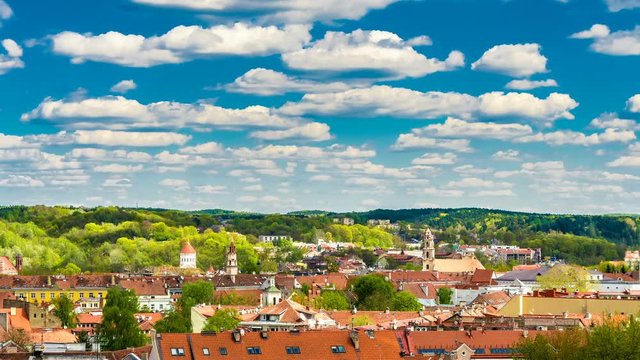 Vilnus old city time lapse
