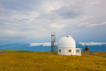 Observatory dome in the Gerlitzen Apls in Austria.