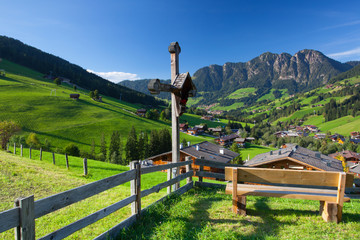 Fototapeta na wymiar Village of Inneralpbach in Alpbach Valley,Austria