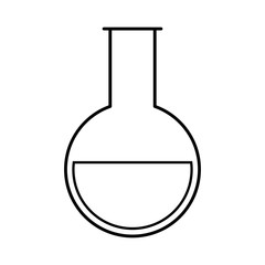 beaker chemistry laboratory vector illustration graphic design