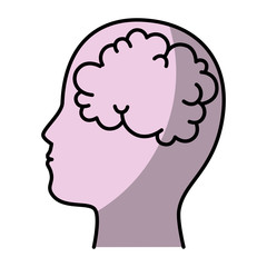 isolated abstract brain icon vector illustration graphic design