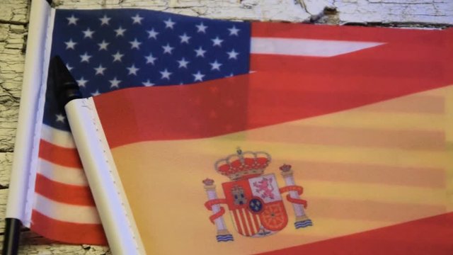 Bandera de Espa&ntilde;a Stars and Stripes Quốc kỳ Hoa Kỳ علم الولايات المتحدة 美国国旗 Flag of Spain  American the Флаг Соединённых Штатов Америки United States of America דגל ארצות הברית la Rojigualda
