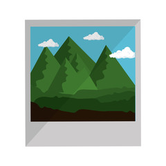 isolated mountains photography icon vector graphic illustration