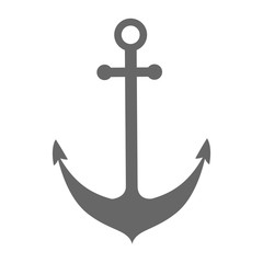 isolated anchor icon vector graphic illustration nautical