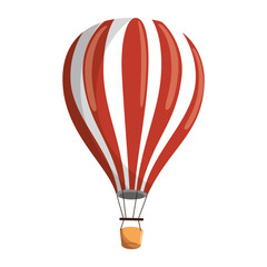 hot air balloon icon vector graphic illustration