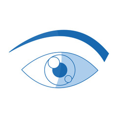 eye cartoon people watch image vector illustration