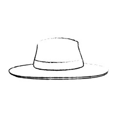 isolated beach hat icon vector graphic illustration