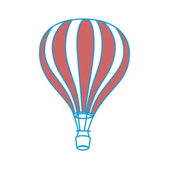 Naklejka premium hot air balloon icon vector graphic illustration