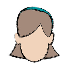 avatar of woman character portrait female vector illustration