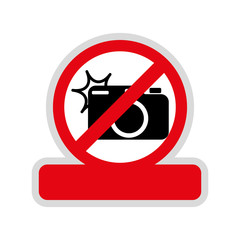 Prohibited camera sign