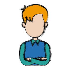 man avatar profile picture people vector illustration