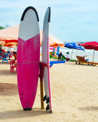 Surfing rental on Bali island