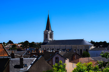 Fototapeta na wymiar la ville de Pornic en Loire atlantique