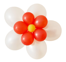 Flower balloons decoration for holiday