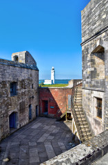 Lighthouse Hurst Castle Newhaven Hampshire uk