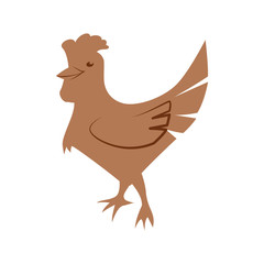 Rooster farm animal icon vector illustration graphic design