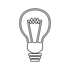 Fototapeta premium Light bulb energy icon vector illustration graphic design
