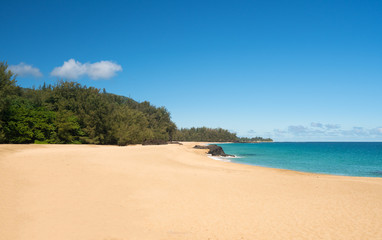 Fototapeta na wymiar Lumahai Beach Kauai on calm day