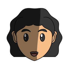 Young woman cartoon icon vector illustration graphic design