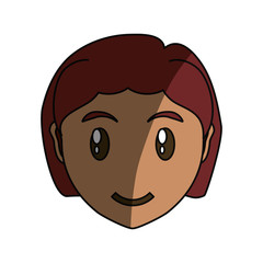 Young woman cartoon icon vector illustration graphic design