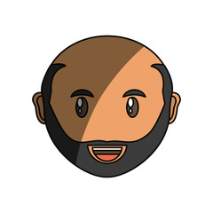 Obraz premium Adult face cartoon icon vector illustration graphic design