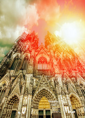 Cologne Cathedral in the sun, Germany, the Dome