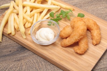 Fried Shrimp and Fries