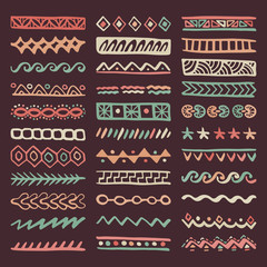 Set of Hand Drawn Vector Dividers