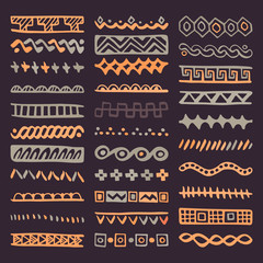 Set of Hand Drawn Vector Dividers
