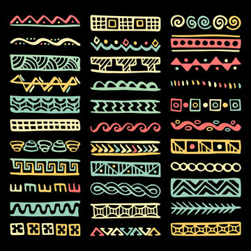 Set of Hand Drawn Vector Dividers