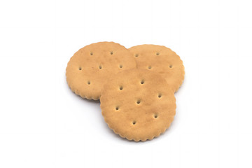 cracker on white background