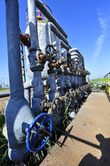 The pipe and valve oil fields